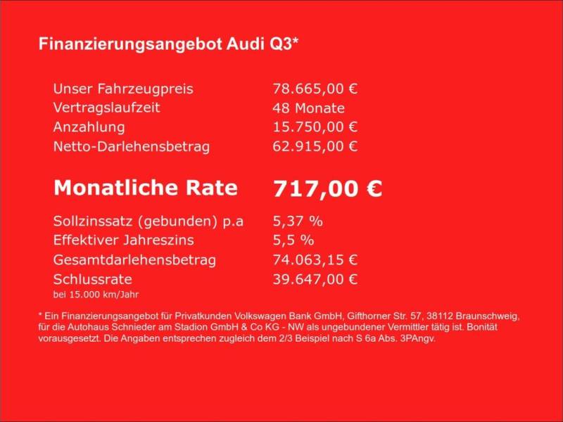 Audi Q3 TFSI quattro S-tronic S-LINE+ NAVI+LEDER+MATR