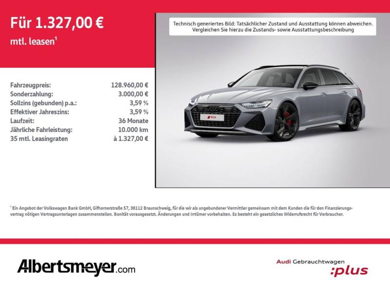 Audi RS 6 Avant 441 KW TFSI QUATTRO+AHK+MATRIX+BandO+ST