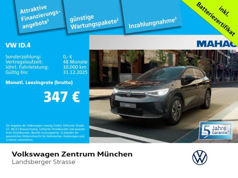 Volkswagen ID.4 Pure WärmePumpe CCS Navi LED Alu19HamarGRAP