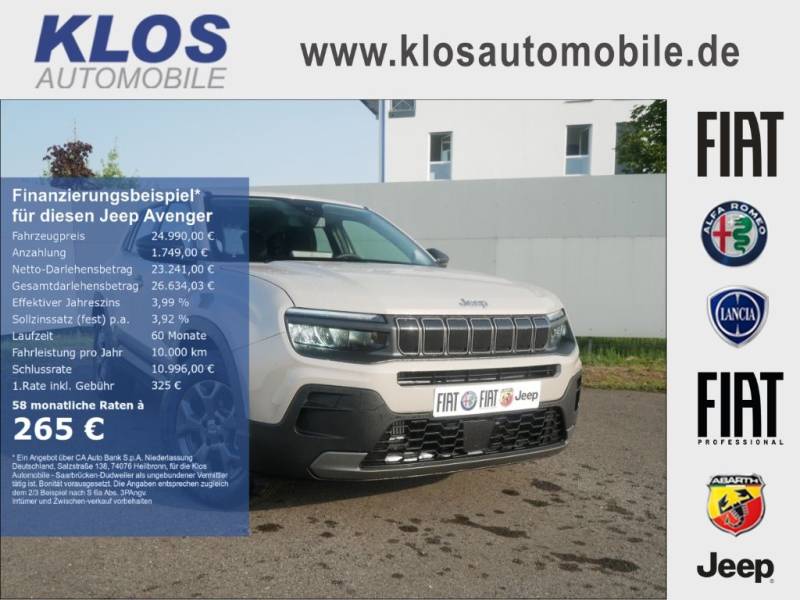 Jeep Avenger LONGITUDE e-Hybrid 1.2 110PS DCT6 WINTER