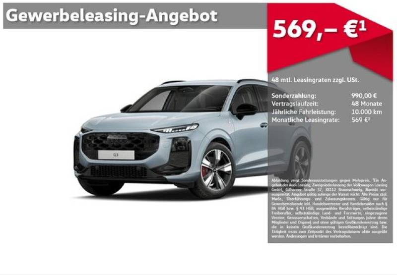Audi Q3 SUV TDI UPE 64.350,00 EUR S line, Matrix-LED,