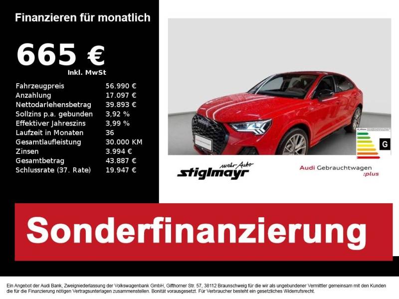 Audi Q3 Sportback S-line 40 TDI quattro S-tronic AHK+