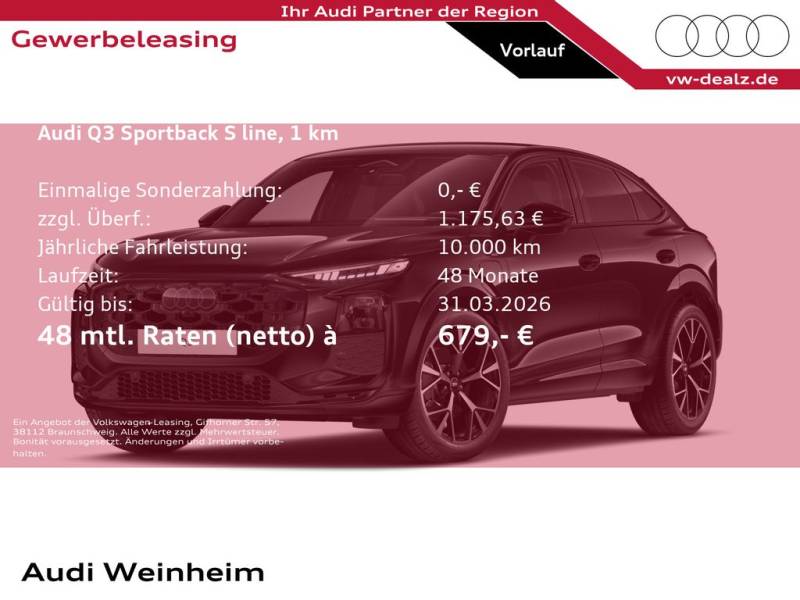 Audi Q3 Sportback e-hybrid 200 kW S tron ic