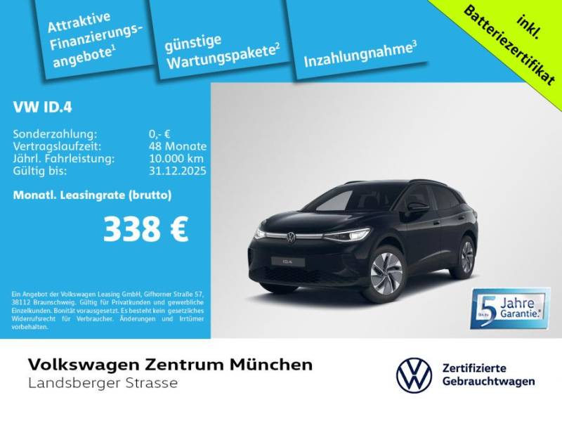 Volkswagen ID.4 Pure 125kW Wärmepumpe ACC CCS IQ.Light Navi