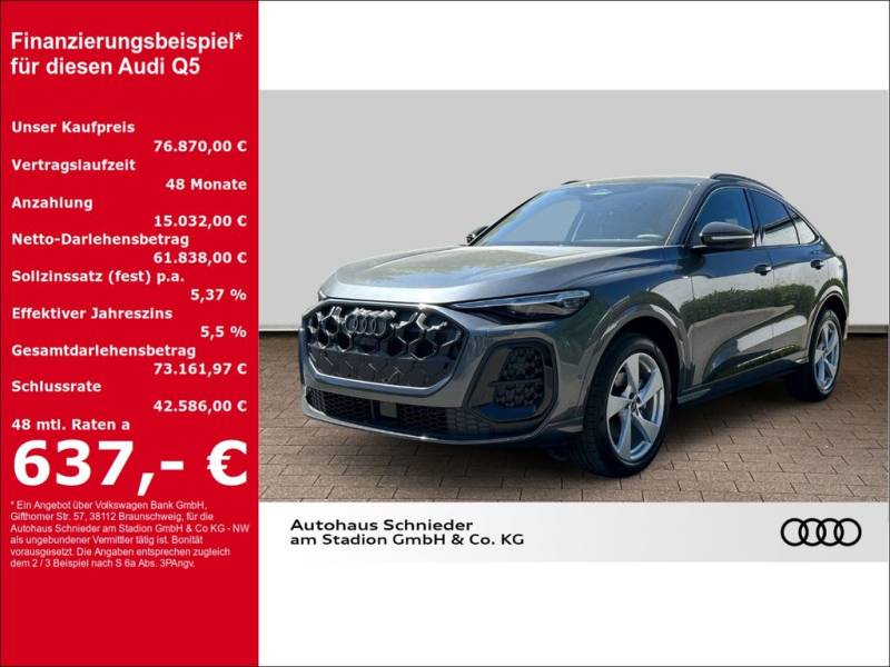 Audi Q5 SPORTB.TFSI LED+MEMORY+LEDER+TECH PLUS+PARK L