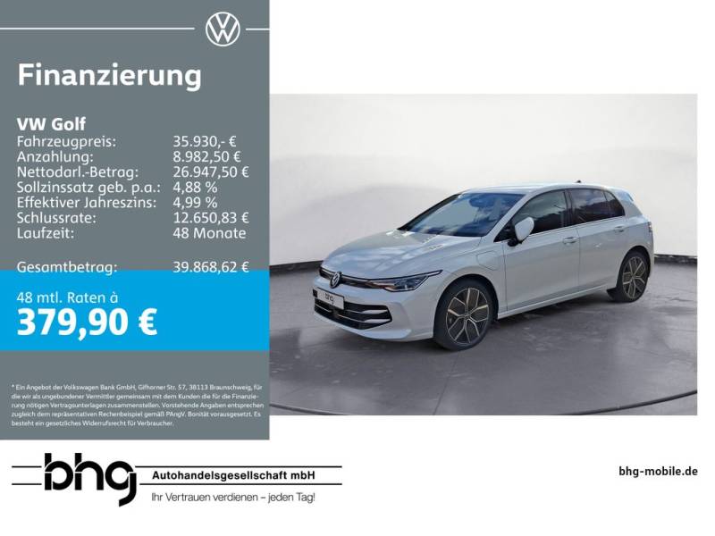 Volkswagen Golf 1.5 eHybrid OPF DSG Style Navi