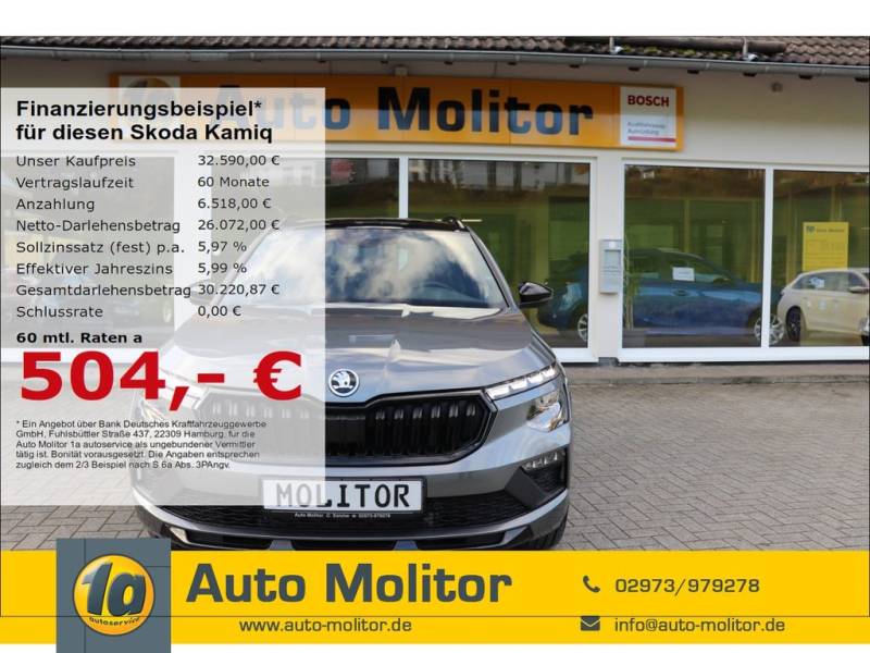 Skoda Kamiq Monte Carlo 1.5 TSI LED Blendfreies Fernl.