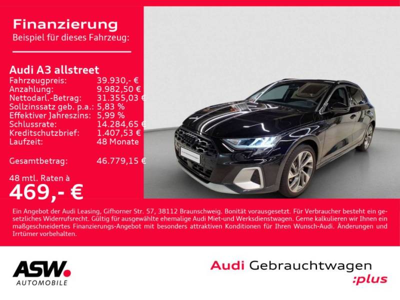 Audi A3 allstreet 35TFSI Stron NAVI LED AHK RFK SONOS