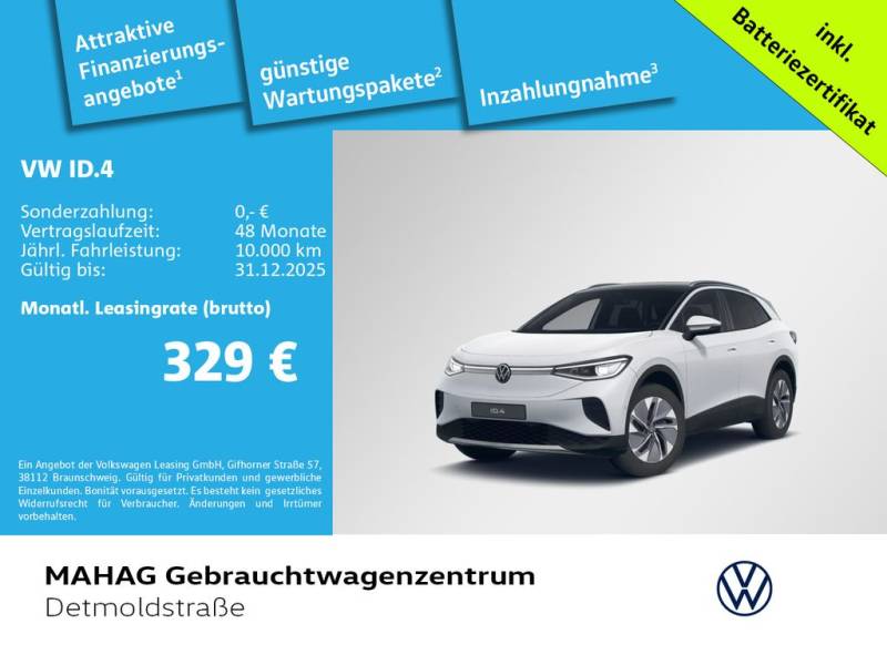 Volkswagen ID.4 Pure 55 kWh Wärmepu CCS IQ.Light Navi ParkA
