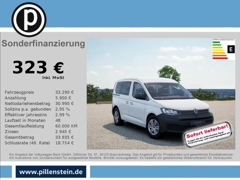 Volkswagen Caddy 5-Sitzer KLIMA SITZHZG PDC APP-CONNECT