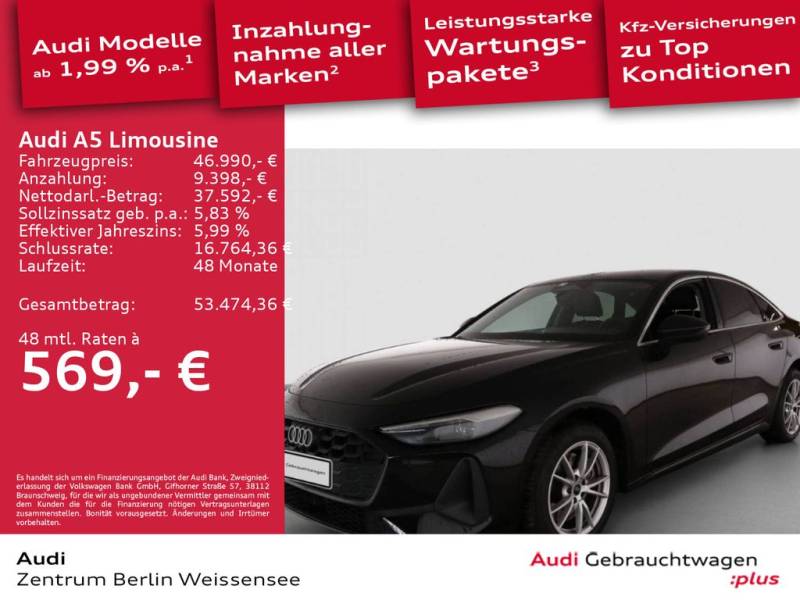 Audi A5 Limousine 150 kW TDI S-TRO*RFK*ACC*NAV*LEDER*
