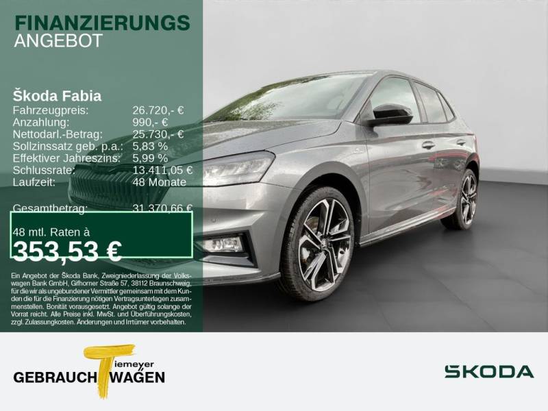 Skoda Fabia 1.5 TSI DSG MONTE CARLO LM18 KAMERA SITZHZ