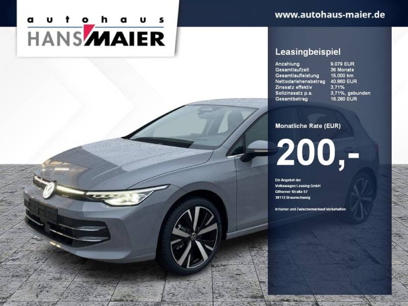 Volkswagen Golf 8 Lim. eTSI Style DSG Navi AHK ACC RearView