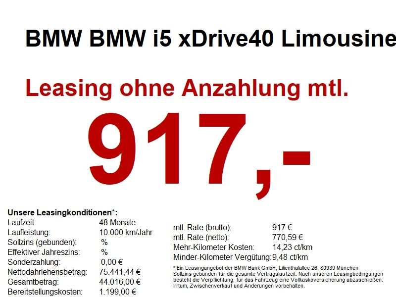 BMW i5 xDrive40 Limousine M Sportpaket