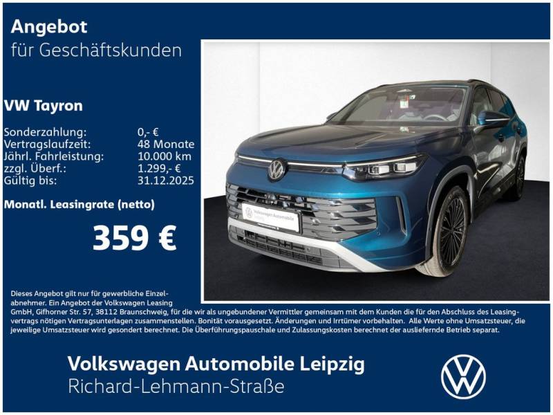Volkswagen Tayron ELEGANCE 1.5 eTSI 110 kW DSG*STHZ