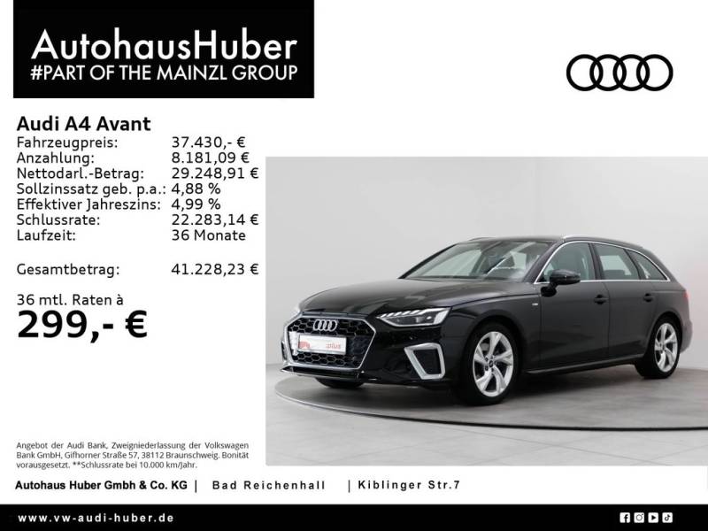 Audi A4 Avant 35 TFSI S tronic S line Navi Leder ACC