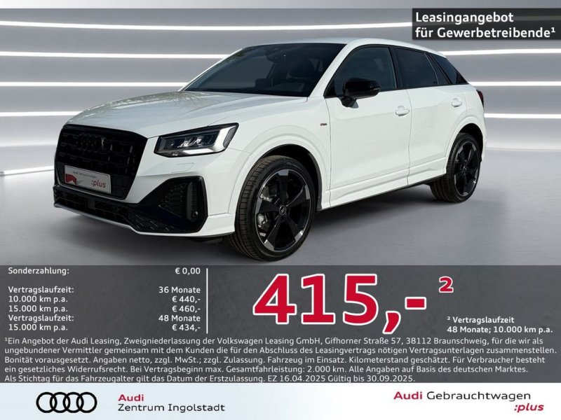 Audi Q2 35 TFSI 2x S line AHK ACC Optik-schwarz+ 19"