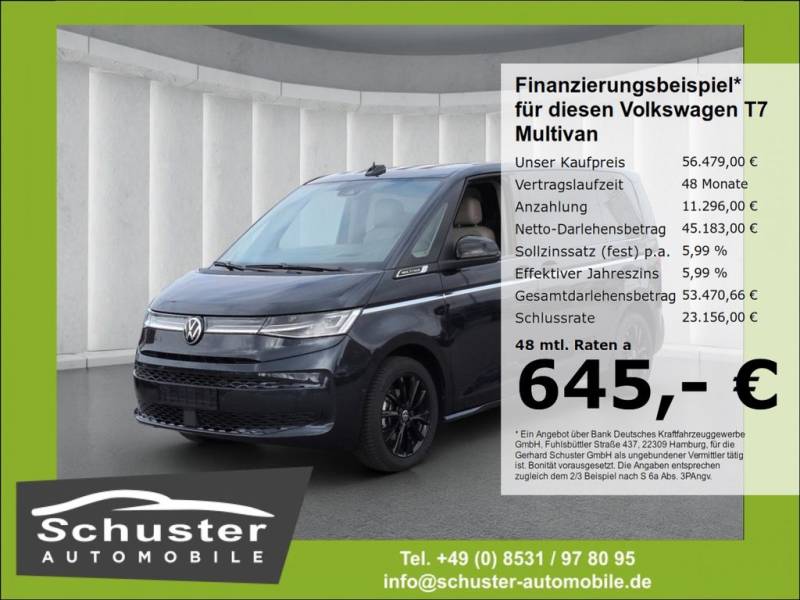 Volkswagen T7 Multivan Style TDI*AHK IQ-LED Leder Head-Up