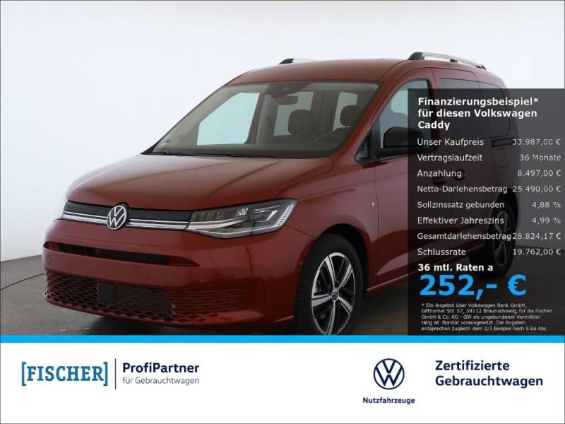 Volkswagen Caddy 2.0TDI Goal LED Navi SHZ Rear View ACC PDC