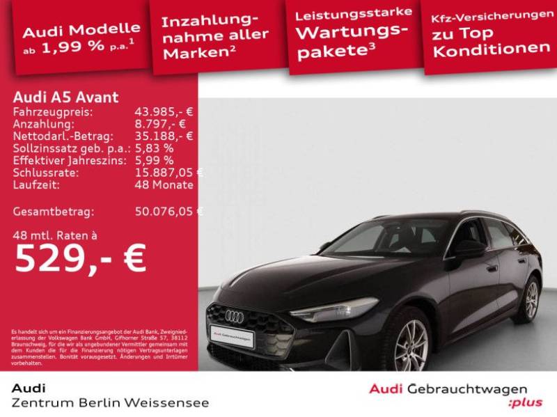 Audi A5 Avant 110 kW S-TRO*LED*RFK*ACC*SHZ*LEDER*NAVI