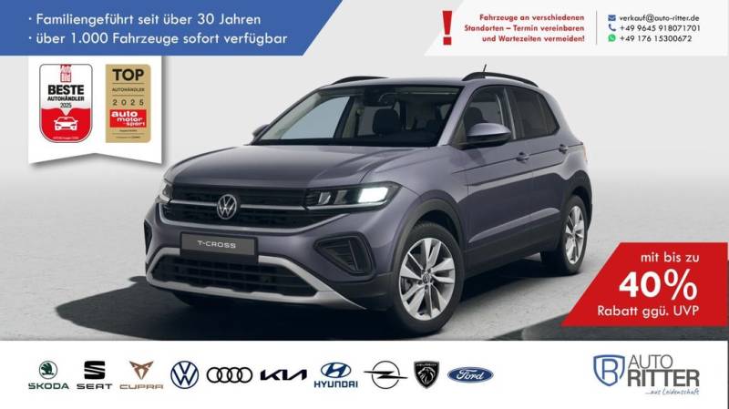 Volkswagen T-Cross Life ACC-AHK-RFK-LED-Carplay-Klima-PD...