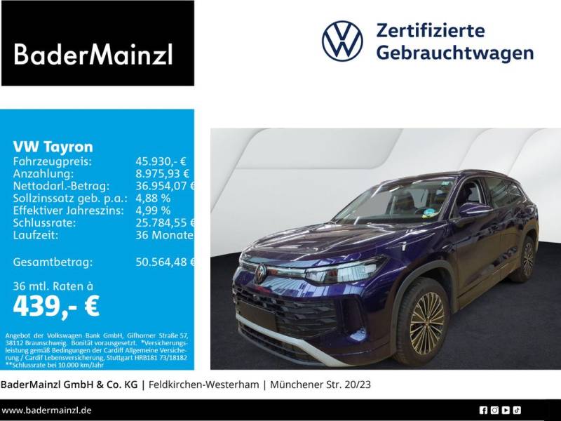 Volkswagen Tayron 2.0 TDI 4M DSG Life 7-S. AHK Matrix 360°