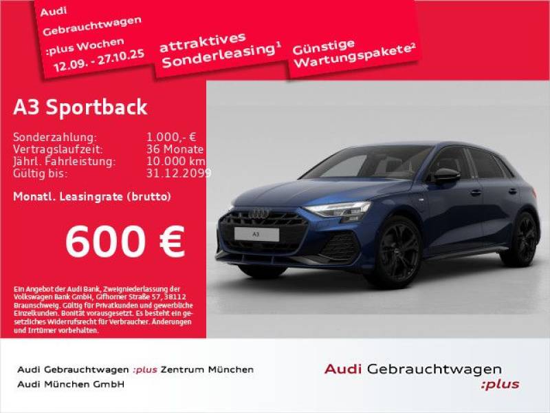 Audi A3 Sportback 40 TFSI e  S tronic S line ACC/HuD/
