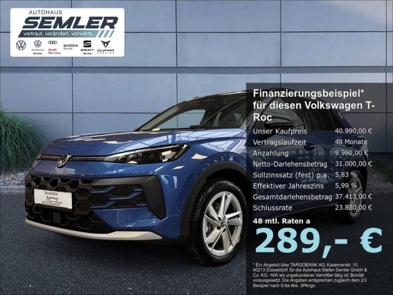 Volkswagen T-Roc 1.5 eTSI DSG Life LED+ R-KAM KESSY SHZ