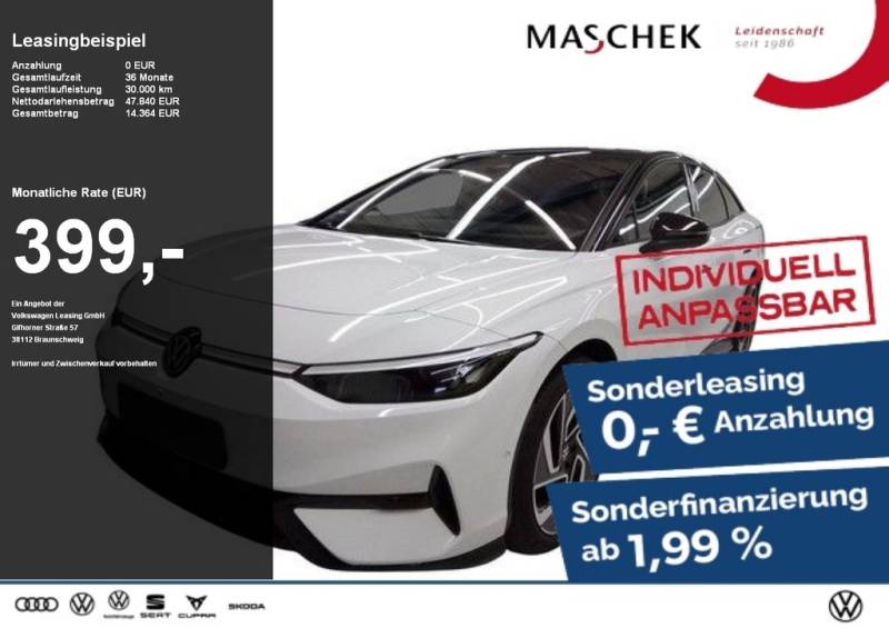 Volkswagen ID.7 Pro S Sonderleasing! AHK Anschlussg IQlight