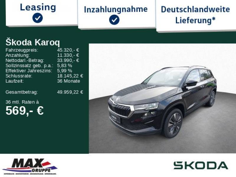 Skoda Karoq Balance 1.5 TSI 110kW NAVI+LED+AHK+KAM