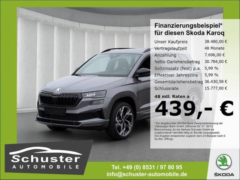 Skoda Karoq SPORTLINE 1.5TSI*DSG AHK Panodach ACC 19*