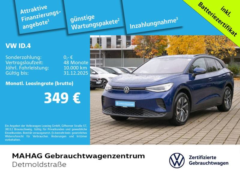 Volkswagen ID.4 Pure 125kW WärmePu NaviPro IQ.LIGHT AHK ACC