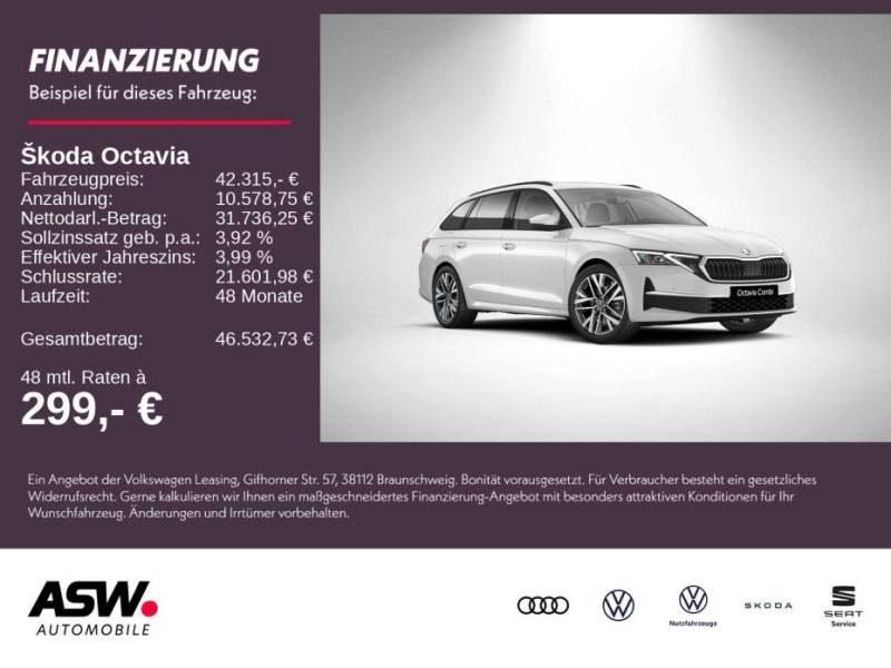 Skoda Octavia Combi Balance 2,0 TDI 150PS DSG 360° AHK