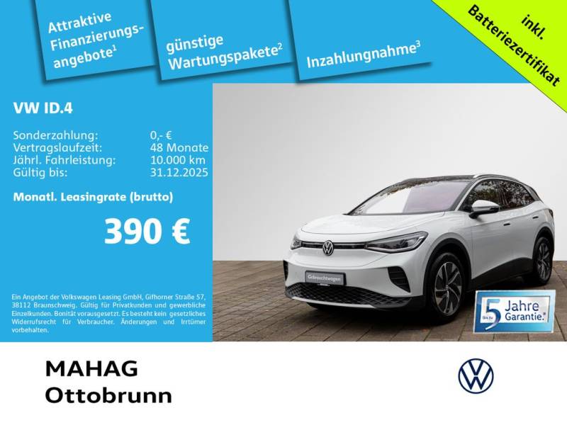 Volkswagen ID.4 Pro 210kW WärmePu CCS IQ.Light Navi ParkPil
