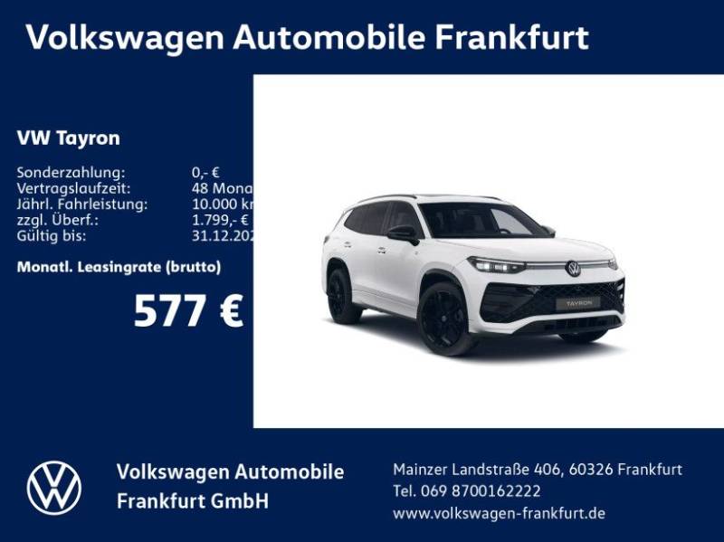 Volkswagen Tayron R-Line 2,0 l TDI SCR 4MOTION 142 kW (193