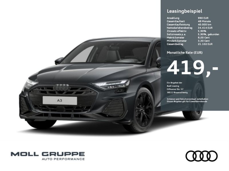 Audi A3 Sportback S line 35 TFSI 110 kW S tronic ACC