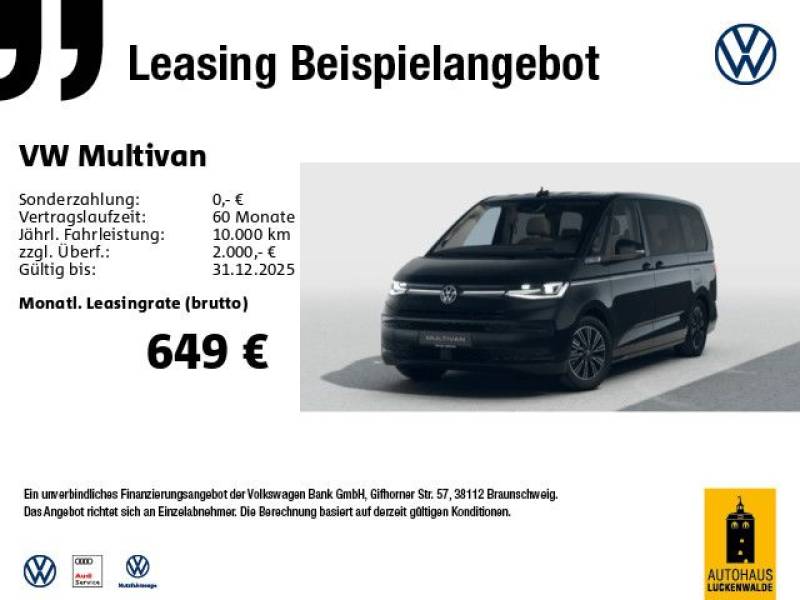 Volkswagen T7 Multivan 2.0 TDI Style LÜ DSG *AHK*HuD*NAV*