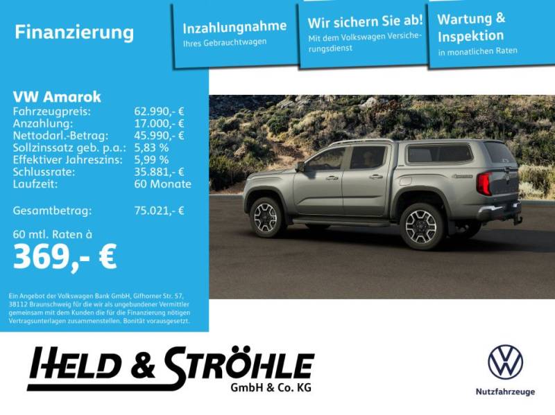 Volkswagen Amarok Style Hardtop 3.0TDI 4M AHK,20 Zoll,Navi