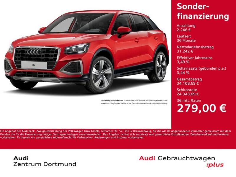 Audi Q2 35 advanced AHK LM18 ACC MATRIX EKLAPPE NAVI+