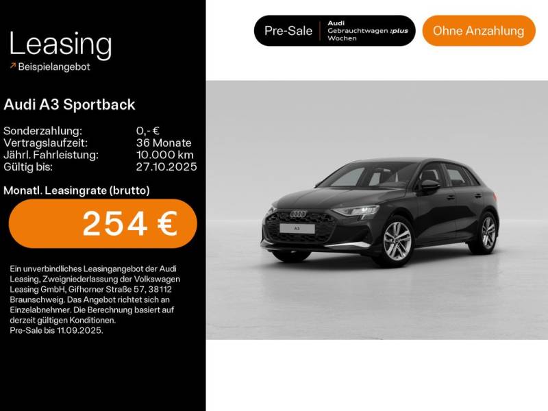 Audi A3 Sportback 35 TFSI RFK*AHK*Navi*Sound*Virtual