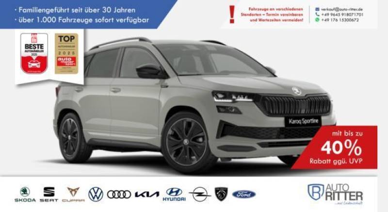 Skoda Karoq Sportline ACC-AHK-RFK-PANO-LED-Carplay-...