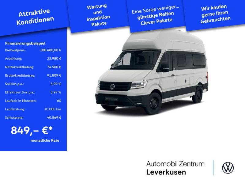 Volkswagen Crafter Grand California 600 NAVI LED VIRT KAM S