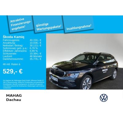 Skoda Kamiq Selection 1.5 TSI Matrix-LED Navi Pano Par