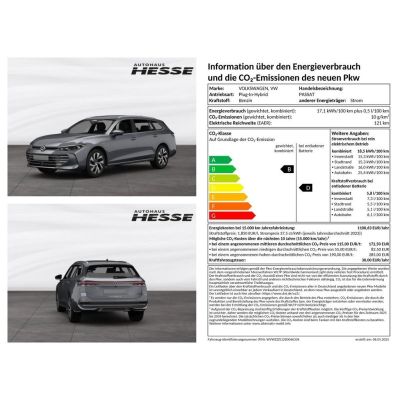 Volkswagen Passat R-Line 1,5 l eHybrid OPF 130 kW (177 PS) 