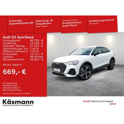 Audi Q3 Sportback S line 35TFSI NAV KAM LED SHZ ACC
