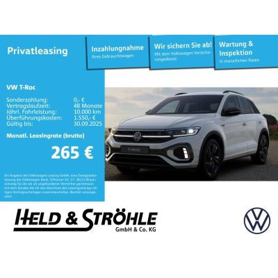 Volkswagen T-Roc R-Line 1.5l TSI DSG AHK EasyOpen Kamera IQ
