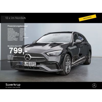 Mercedes-Benz C 300 de T AMG DISTR SPUR PANO AHK 360 PDC SHZ