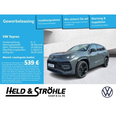 Volkswagen Tayron R-Line 2,0 DSG IQ-Drive BLK WR AHK HUD