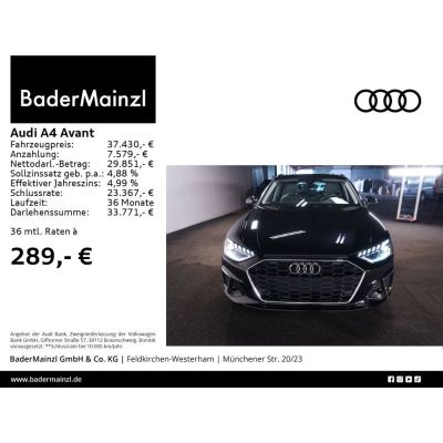 Audi A4 Avant 35 TFSI S tronic S line Navi ACC Leder