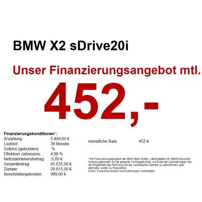 BMW X2 sDrive20i *SOFORT VERFÜGBAR*